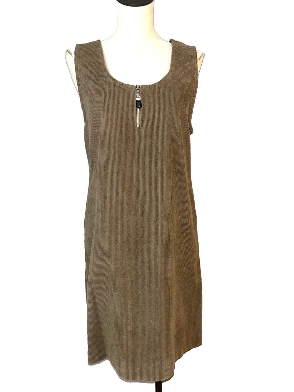 Rafaella Women's Vintage Corduroy Pinafore Jumper Dress size 8 Preppy Academia